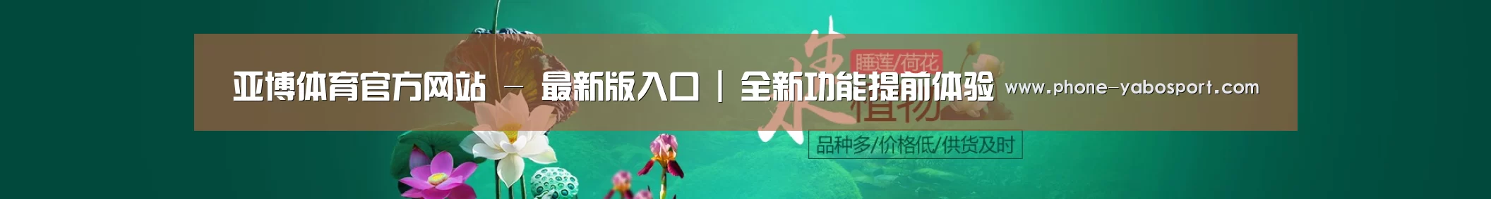 鲜花水草花卉网站模板